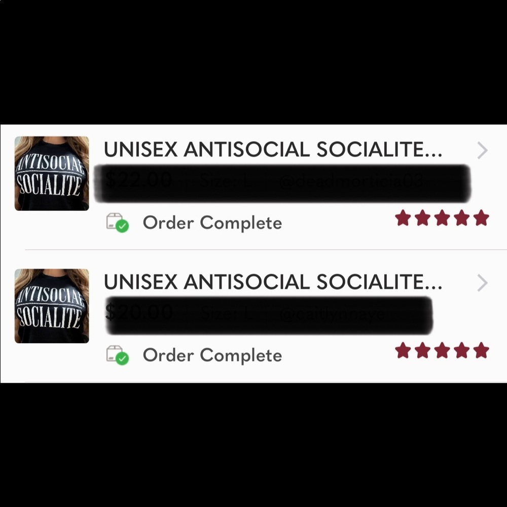 UNISEX ANTISOCIAL SOCIALITE TEE​ - Picture 6 of 6